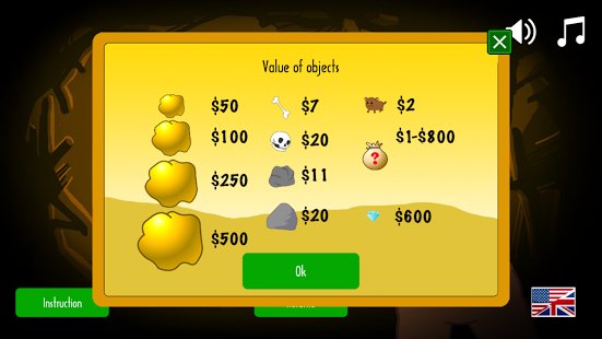 Скриншот Gold Miner Classic: Gold Rush - Mine Mining Games