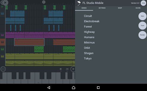 ‘криншот FL Studio Mobile