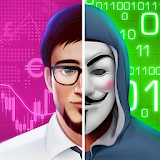 Иконка Хакер - симулятор жизни, смартфон, магнат, бомжара