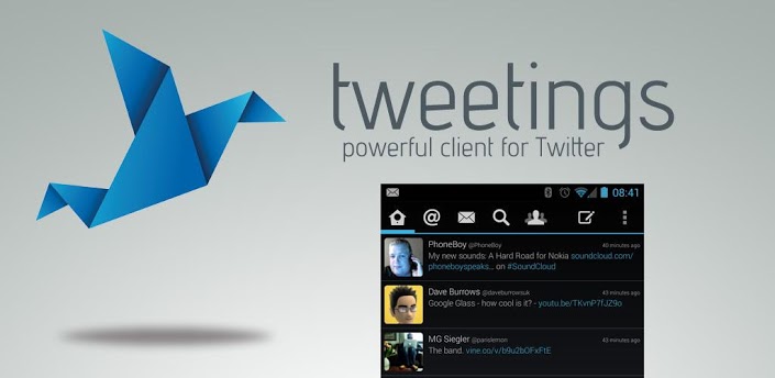 Скачать Программу на андроид Tweetings for Twitter на Телефон и Планшет (Твиттер-клиент) Бесплатно apk без регистрации и отправки смс.