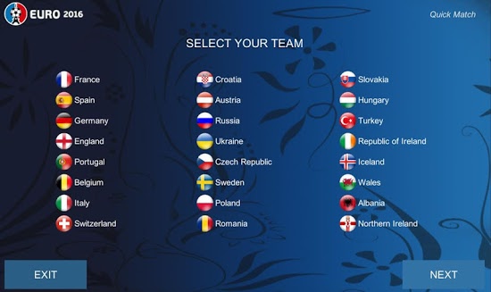 EU16 - Euro 2016 France на андроид скачать бесплатно