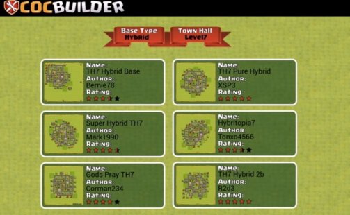 Скриншот CoC Builder