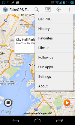 Cкриншоты из игры Fake GPS Location Spoofer